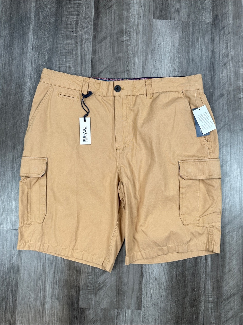 Buffalo David Bitton Hormoz Tan Bronzer Cargo Shorts - 36